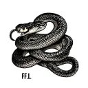 Okayy soo it's a chest tattoo n it says F.F.L.M N IT MEANS FUCK FRIENDS LOVE MONEY N THERES A SNAKE WRAPPED AROUND F.F.L tattoo design idea