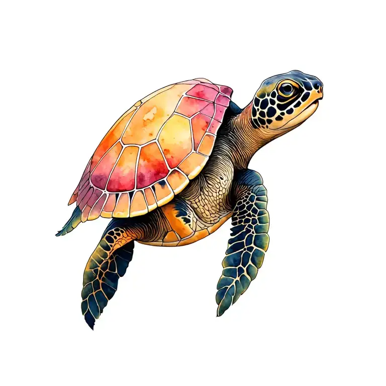 Sea Turtle tattoo design idea