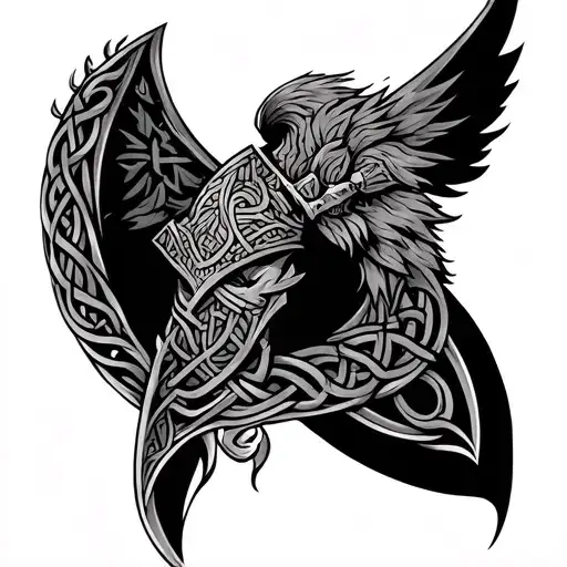 Warrior Celtic tattoo design idea