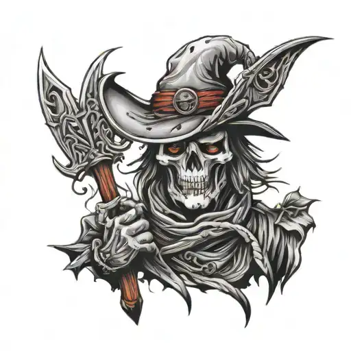 G59 razor scarecrow Ruby tattoo design idea