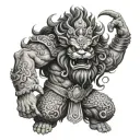Narasimha tattoo design idea