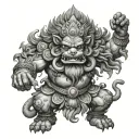 Narasimha tattoo design idea