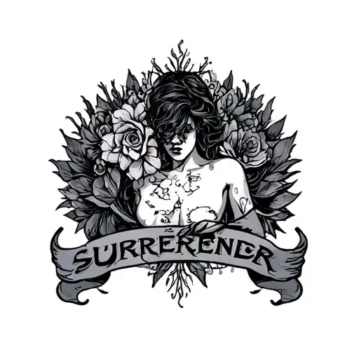 Surrender tattoo design idea
