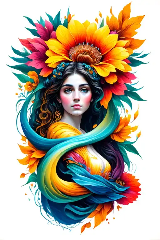 strength, hope, and spirituality intertwined tattoo design idea