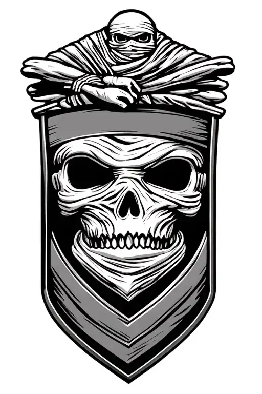 club america shield,guanajuato outline with a mummy on top tattoo design idea