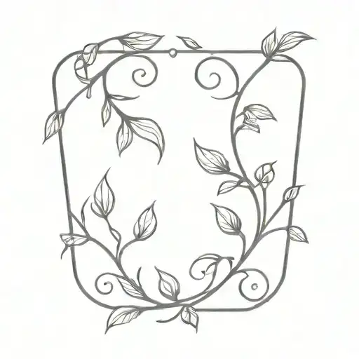 flowered vine tattoo tattoo design idea