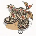 flip flop tattoo design idea