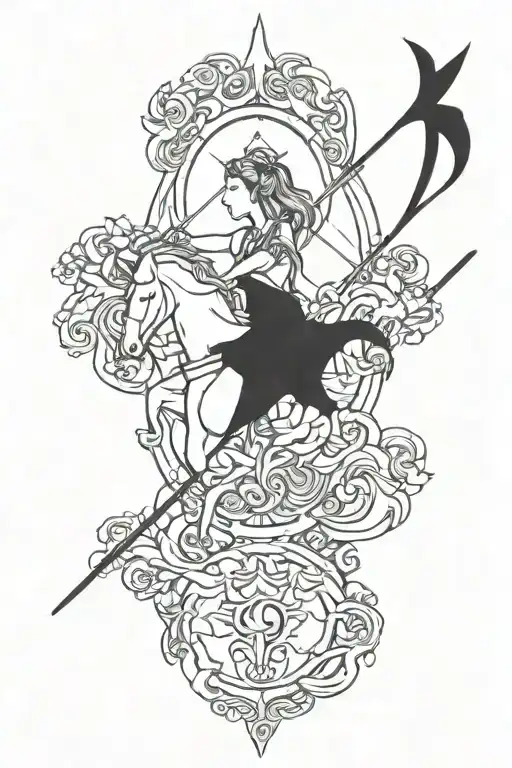 SAGITTARIUS LEBANON tattoo design idea