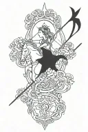 SAGITTARIUS LEBANON tattoo design idea