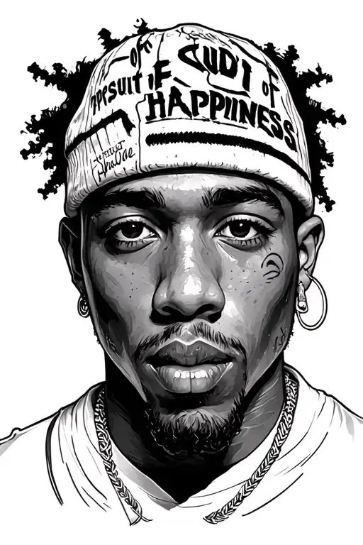 kid cudi persuit of happiness tattoo design idea