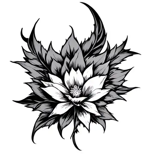 black clover anime tattoo design idea