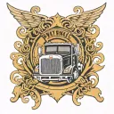 Peterbilt logo tattoo design idea