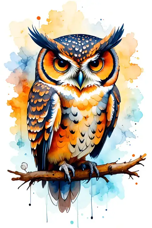owl tattoo design idea