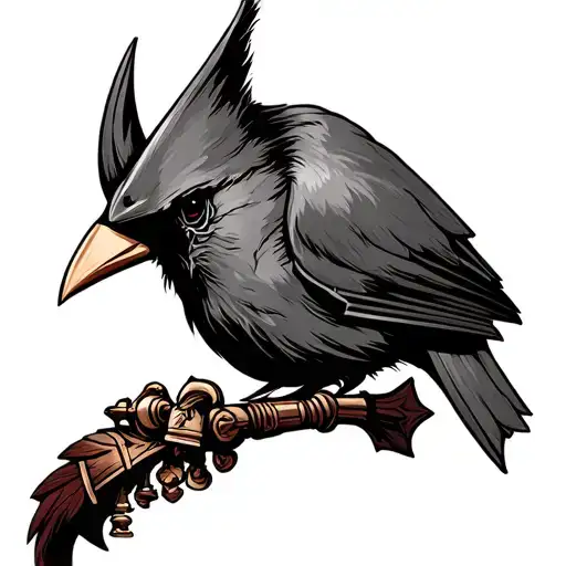 black knight chess cardinal tattoo design idea