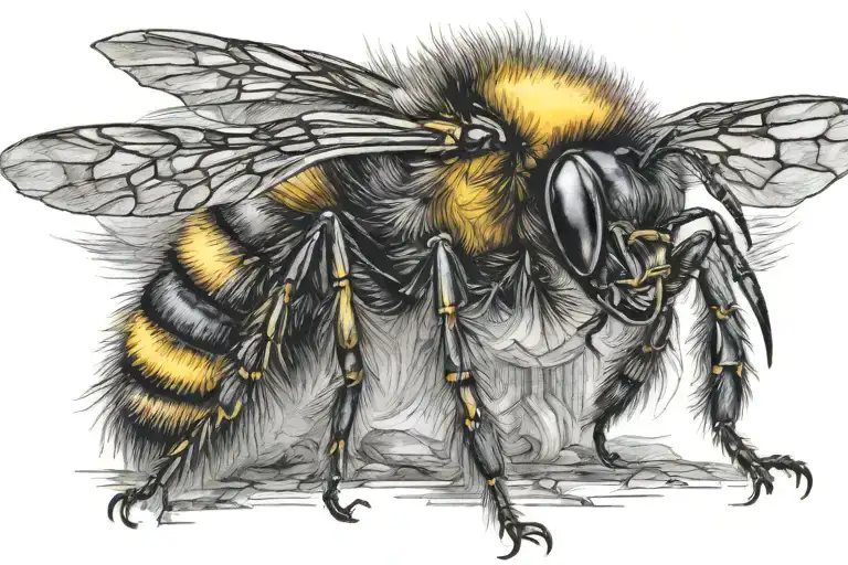 Bumble Bee tattoo design idea