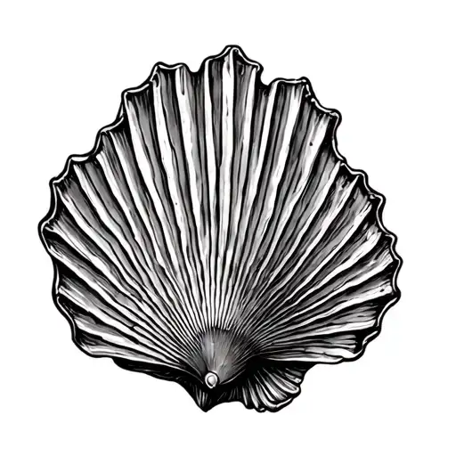 Scallop Shell tattoo design idea