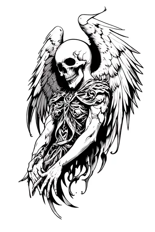 Death angel tattoo design idea