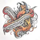 Rib tattoo design idea