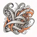 Rib tattoo design idea