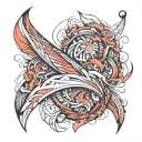 Rib tattoo design idea