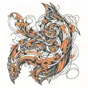 Rib tattoo design idea