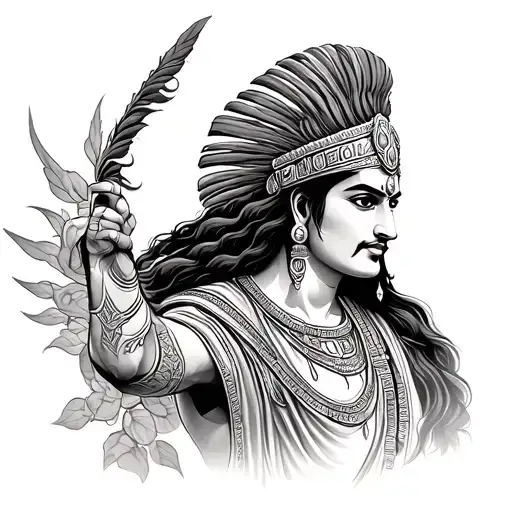 Mahabharat tattoo design idea