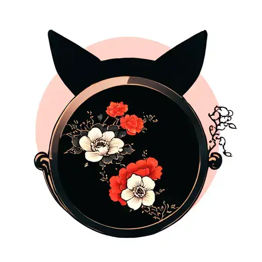 Hand Mirror tattoo design idea