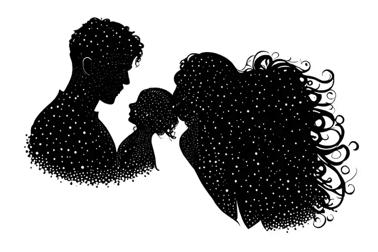 tattoo representing my daugther and my husband.  tattoo design idea