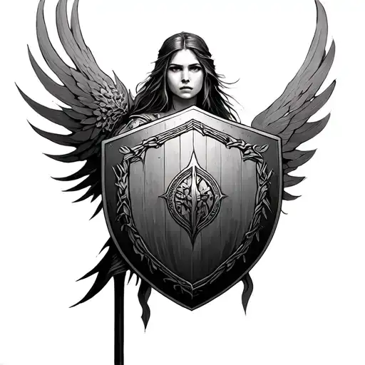 Shield Maiden tattoo design idea
