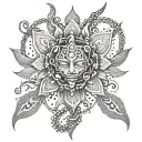 vajra tattoo design idea