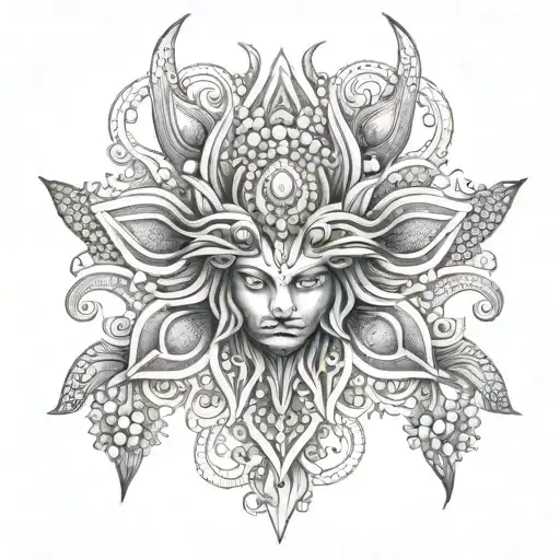 vajra tattoo design idea