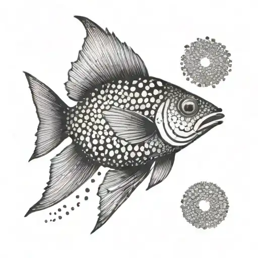 Australian fish swimming gracefully tattoo design idea