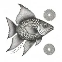Australian fish swimming gracefully tattoo design idea