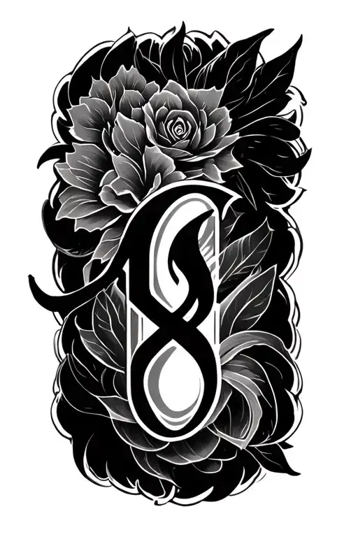 looking for some meaningful design with the name initials of my wife sarvjeet and my Mom representing sacrifices belief  tattoo design idea