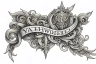 yahweh tattoo design idea