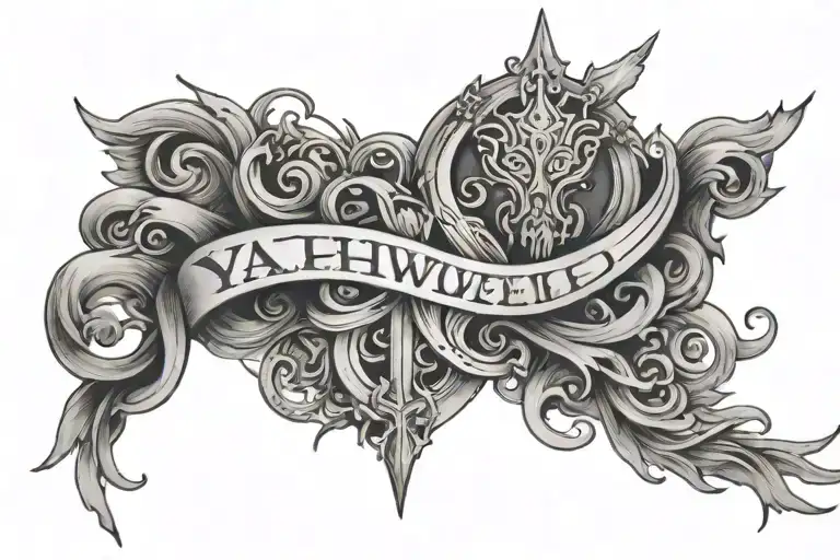 yahweh tattoo design idea