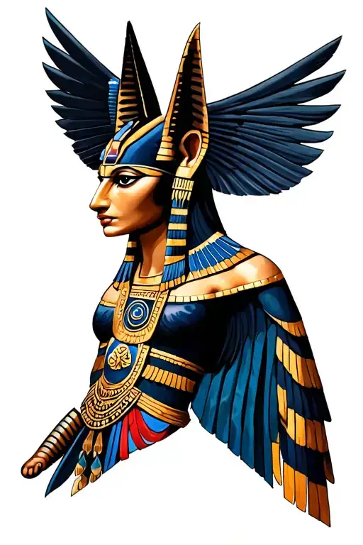 Anubis,Horus,goddess tattoo design idea