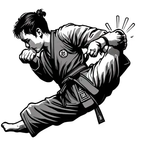 Taekwondo, Gemini Sign tattoo design idea