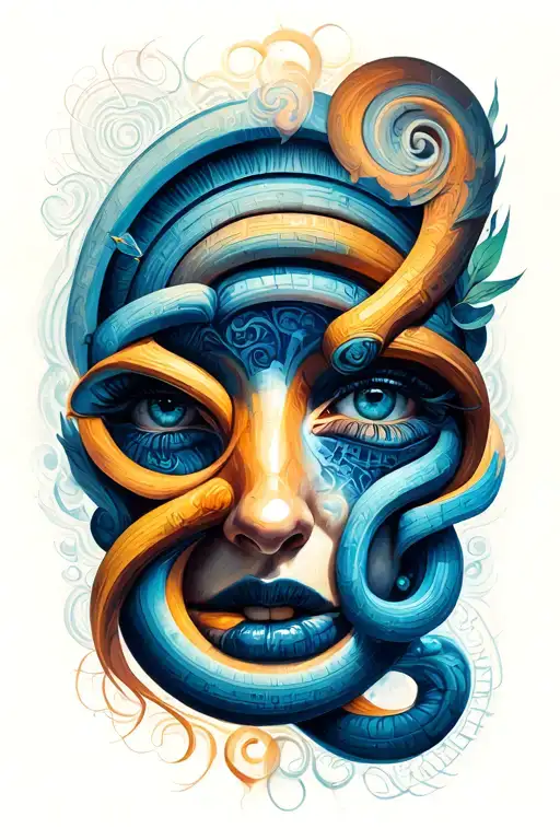 labyrinthe  tattoo design idea