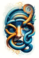 labyrinthe  tattoo design idea