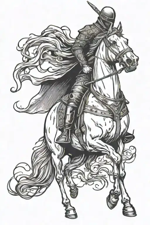 headless horseman with a shotgun tattoo design idea