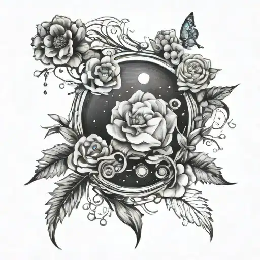 Create me a tattoo that is long and thin enough on the universe of wood and that contains the following writings:ᚉᚐᚋᚔᚂᚂᚓ , ᚔᚓᚏᚓᚋᚔ tattoo design idea