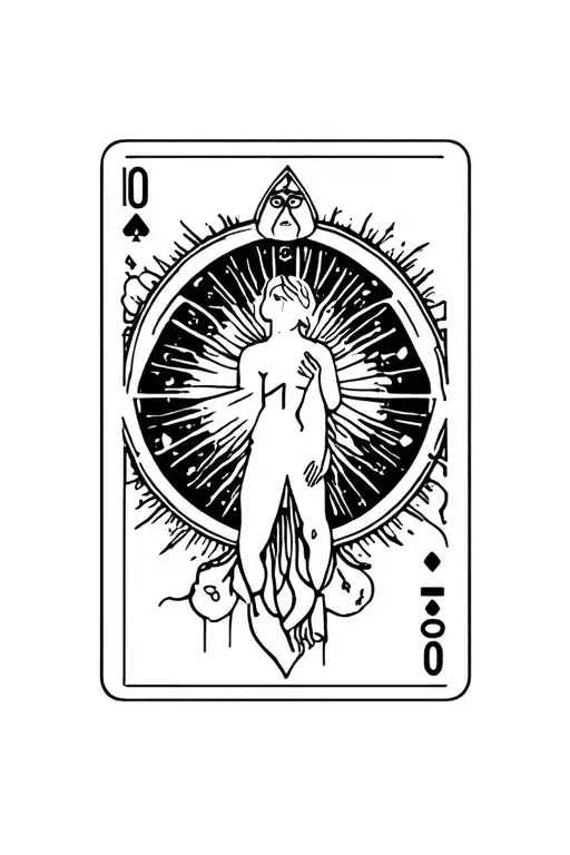 strength tarot card tattoo design idea