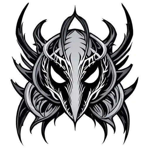 symbiote norse tribal sleeve tattoo tattoo design idea