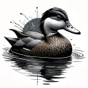 Mallard Duck tattoo design idea