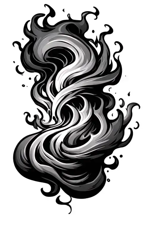 turbo smoke fire coming tattoo design idea
