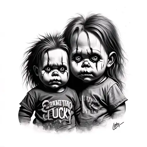Chucky Vs Chucky tattoo design idea
