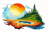 TOPOGRAPHY tattoo design idea