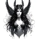 Nyx Goddess tattoo design idea