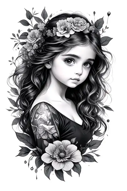 Daughter tattoo design idea